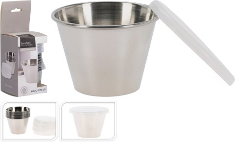 Zestaw miseczek stalowych 8 szt. z pokrywkami – 6x4,5 cm, Fresh & Organize