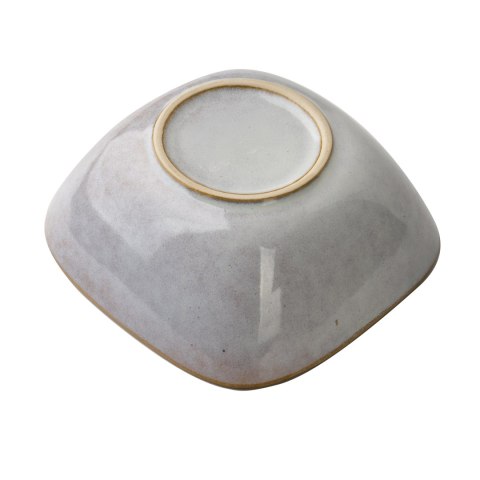 Kwadratowa Miska Ceramiczna BASIC NATURE 15 cm 410 ml – Piaskowy Krem, Styl Rzemieślniczy